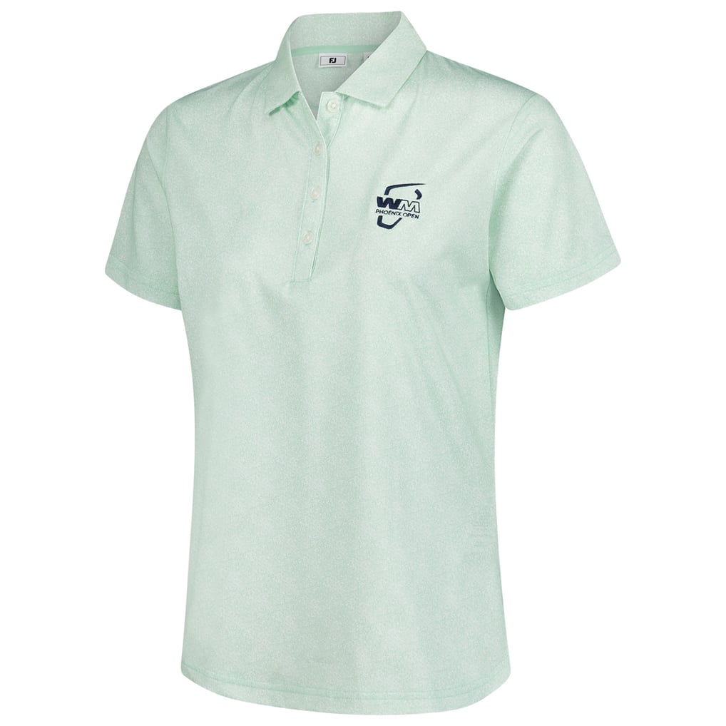  WM Phoenix Open FootJoy Women's Speckle Polo - Light Green